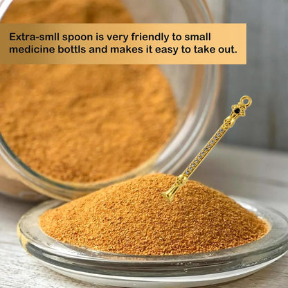 6-Pack Mini Spoons Metal Tiny Shovels 3-Inch Small Medicine Measuring Spoon