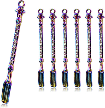 6-Pack Mini Spoons Metal Tiny Shovels 3-Inch Small Medicine Measuring Spoon