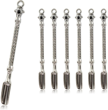 6-Pack Mini Spoons Metal Tiny Shovels 3-Inch Small Medicine Measuring Spoon