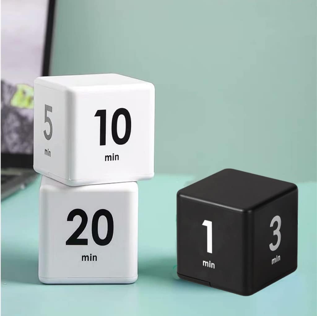 Cube Timer, Productivity Cube Flip Timer, 15-20-30-60 Minute