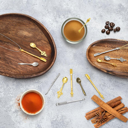 40 Pieces Mini Spoons Tiny Shovel Spoon, Metal Medicine Spoon Powder Scoop for Spices, Herbs, Kitchen Tableware Charm Pendant Spoons For DIY Craft Jewelry Making Necklace Bracelet Key Chain