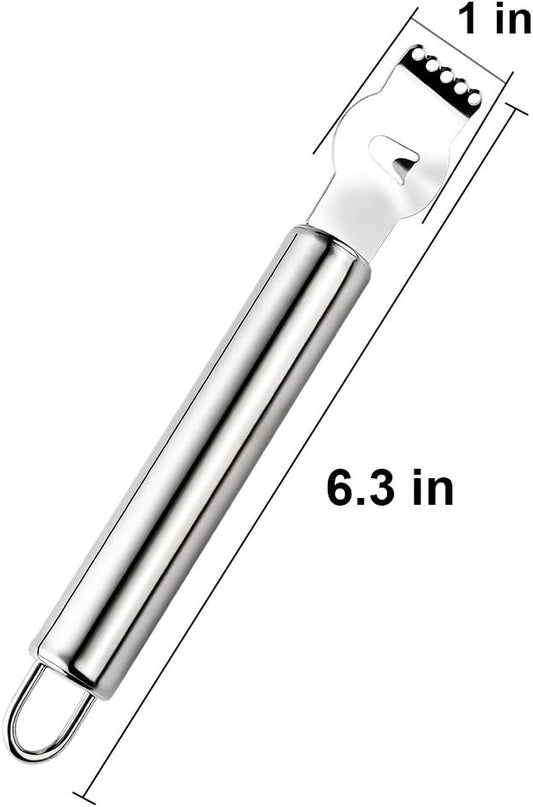 Stainless Steel Lemon Zester Grater, Lemon zester tool,citrus zester tool for Orange Citrus Peeler with Channel Knife