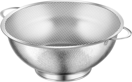 Colander Stainless Steel 3-Quart, Strainer for Kitchen Food