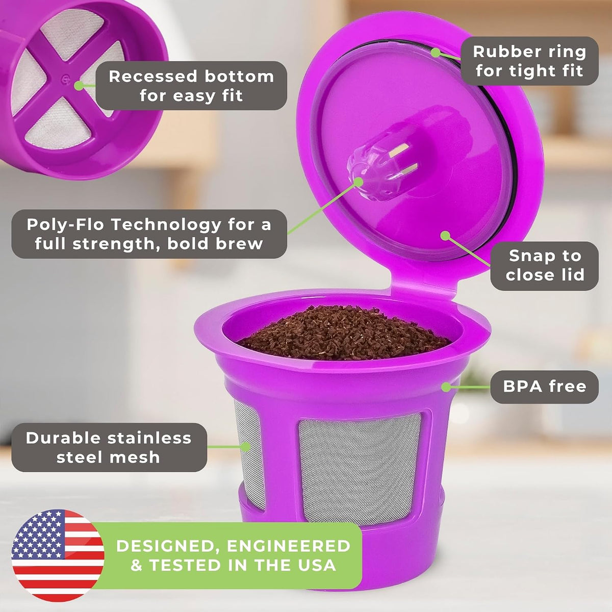 Café Save Reusable K-Cup Coffee Pods and EZ-Scoop