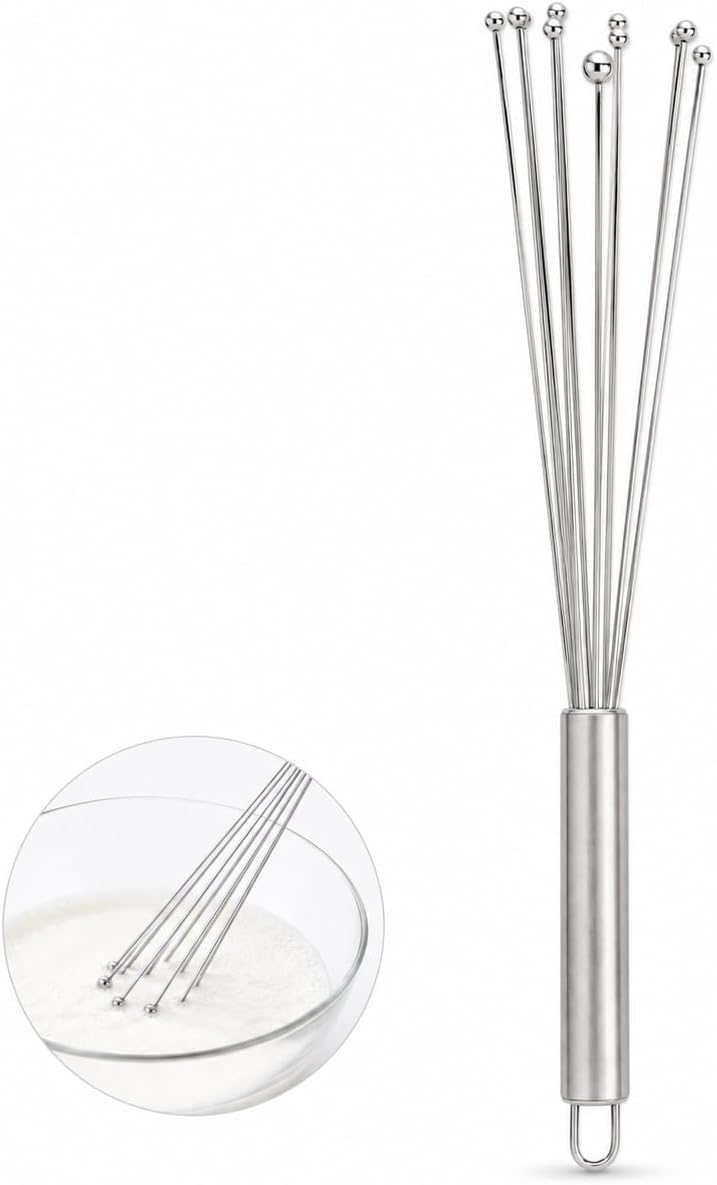 Double Balloon with Aerator Ball Wire Whisk, Stainless Steel, 12-Inch