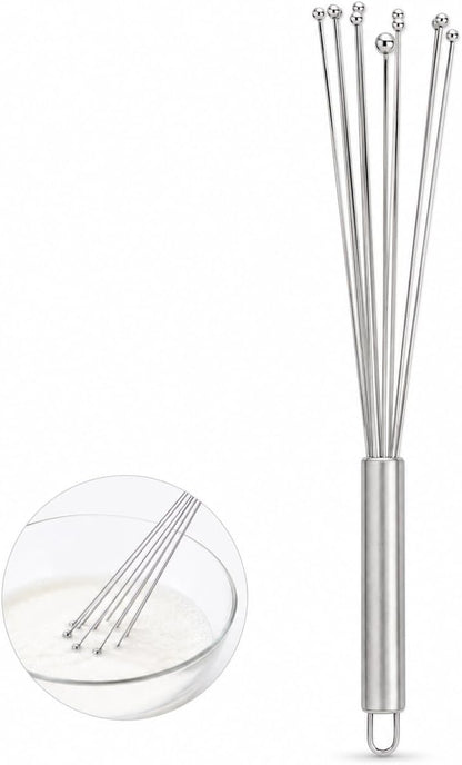 Double Balloon with Aerator Ball Wire Whisk, Stainless Steel, 12-Inch