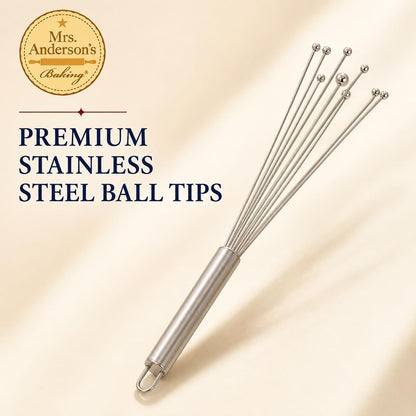 Double Balloon with Aerator Ball Wire Whisk, Stainless Steel, 12-Inch