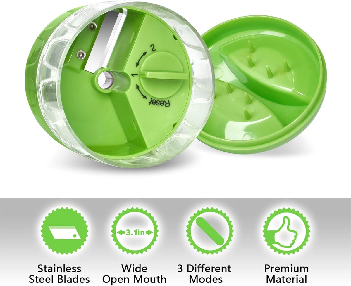 3 in 1 Vegetable Spiralizer Slicer, Adjustable Zucchini Carrot Noodle Maker, Cucumber Spiral Cutter, Easy to Use Kitchen Tool（Dark Grey）