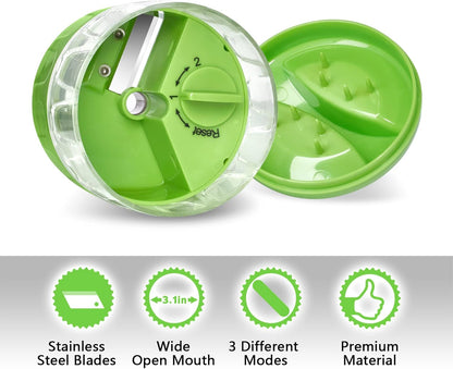 3 in 1 Vegetable Spiralizer Slicer, Adjustable Zucchini Carrot Noodle Maker, Cucumber Spiral Cutter, Easy to Use Kitchen Tool（Dark Grey）