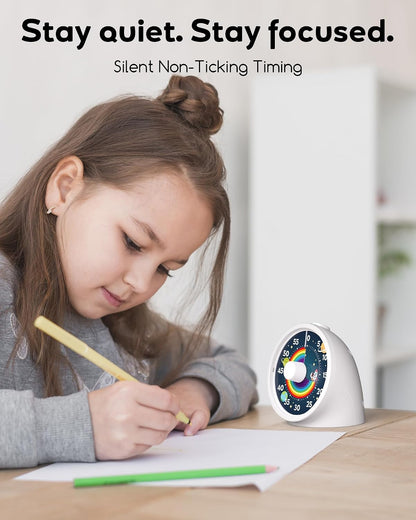 Visual Timer with Pause Button, Time Management Tool, Design for Home, Office and Gift, Rocket