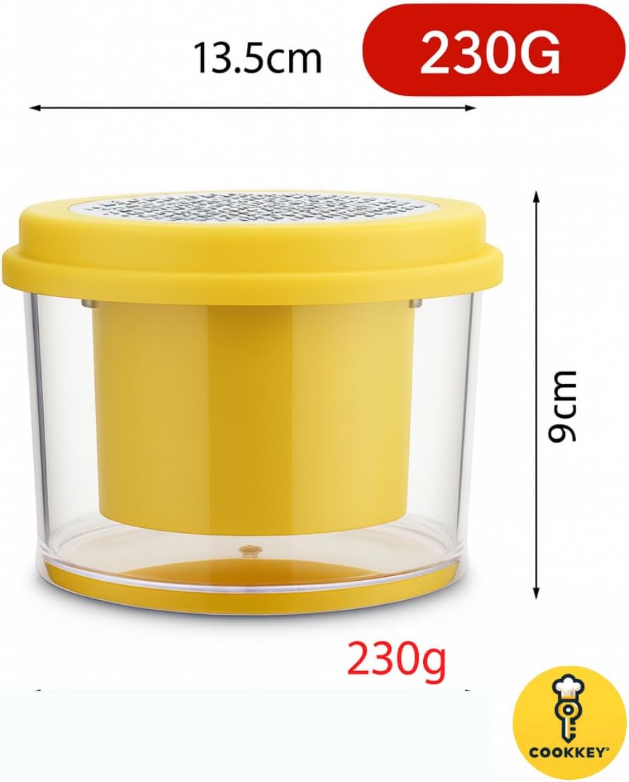 Corn Stripper & Peeler Tool with Built-In Bowl – Safe Non-Slip Handle, Fast Corn Kernel Cutter & Cob Remover, Multi-Purpose Grater for Corn, Ginger & Vegetables (Yellow)