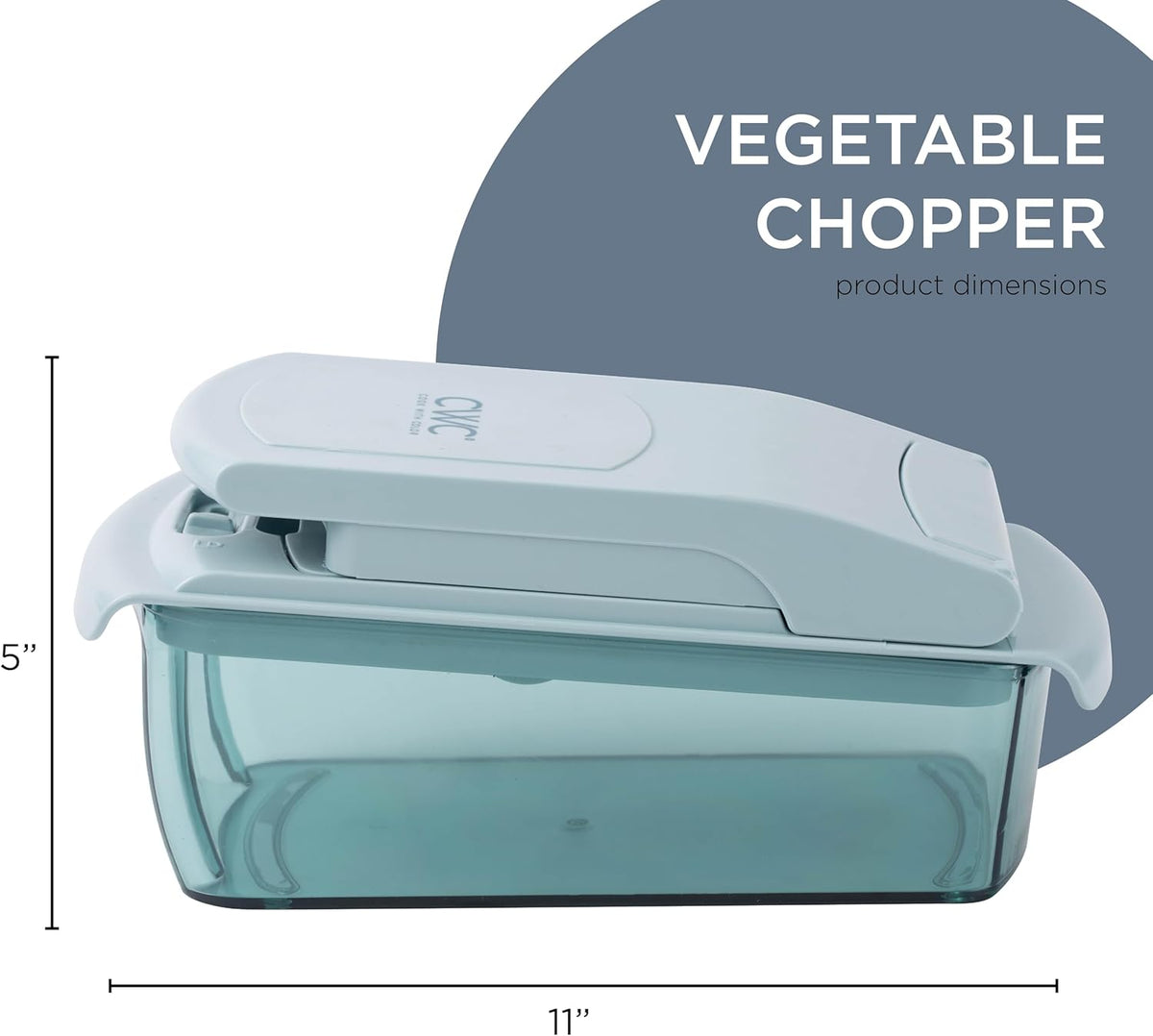 Vegetable Chopper - Multifunctional 11 in 1 Vegetable Chopper with Container - Food Chopper to Dice, Chop, Slice, Julienne and Spiralize, Blue