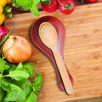 Stainless Steel Spoon Rest- Long Handle Holds Kitchen Utensils in Place, Great Spoon Rest for Counter, Stove Top, or Coffee Station; Kitchen Accessories, Utensil Rest, Black