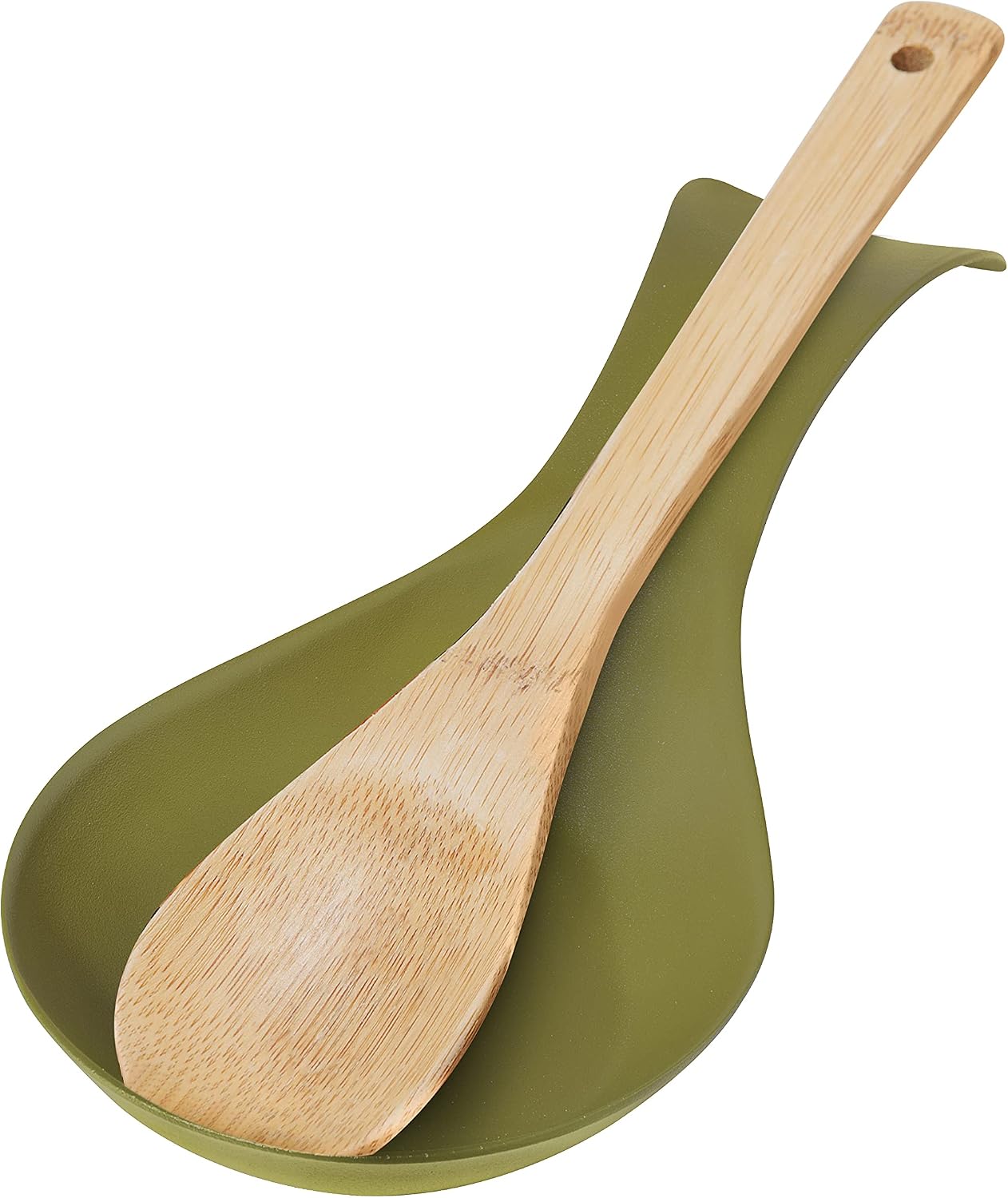 Stainless Steel Spoon Rest- Long Handle Holds Kitchen Utensils in Place, Great Spoon Rest for Counter, Stove Top, or Coffee Station; Kitchen Accessories, Utensil Rest, Black