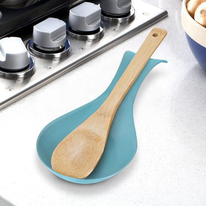 Stainless Steel Spoon Rest- Long Handle Holds Kitchen Utensils in Place, Great Spoon Rest for Counter, Stove Top, or Coffee Station; Kitchen Accessories, Utensil Rest, Black