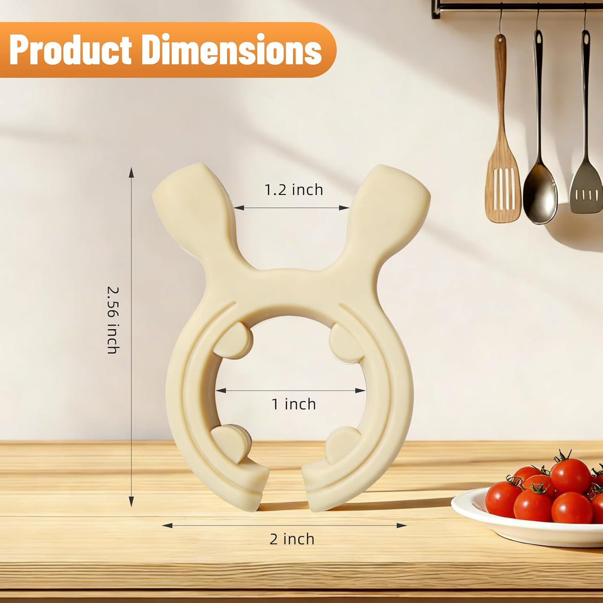 3 PCS Multifunctional Silicone Spatula Holder, Non Slip Spoon Holder,Anti Overflow Clip Kitchen Counter Gadget Rack for Ladles, Spatula and Cooking Tools