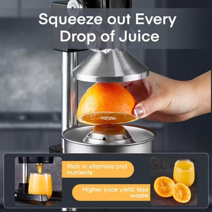 juice.Hand Press Juicer Machine, Manual Orange Juicer and Professional Citrus Juicer for Orange Juice Pom Lime Lemon Juice,Home and Commercial Extractors Squeezer, Easy to Clean, Gray
