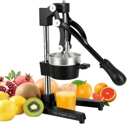 juice.Hand Press Juicer Machine, Manual Orange Juicer and Professional Citrus Juicer for Orange Juice Pom Lime Lemon Juice,Home and Commercial Extractors Squeezer, Easy to Clean, Gray