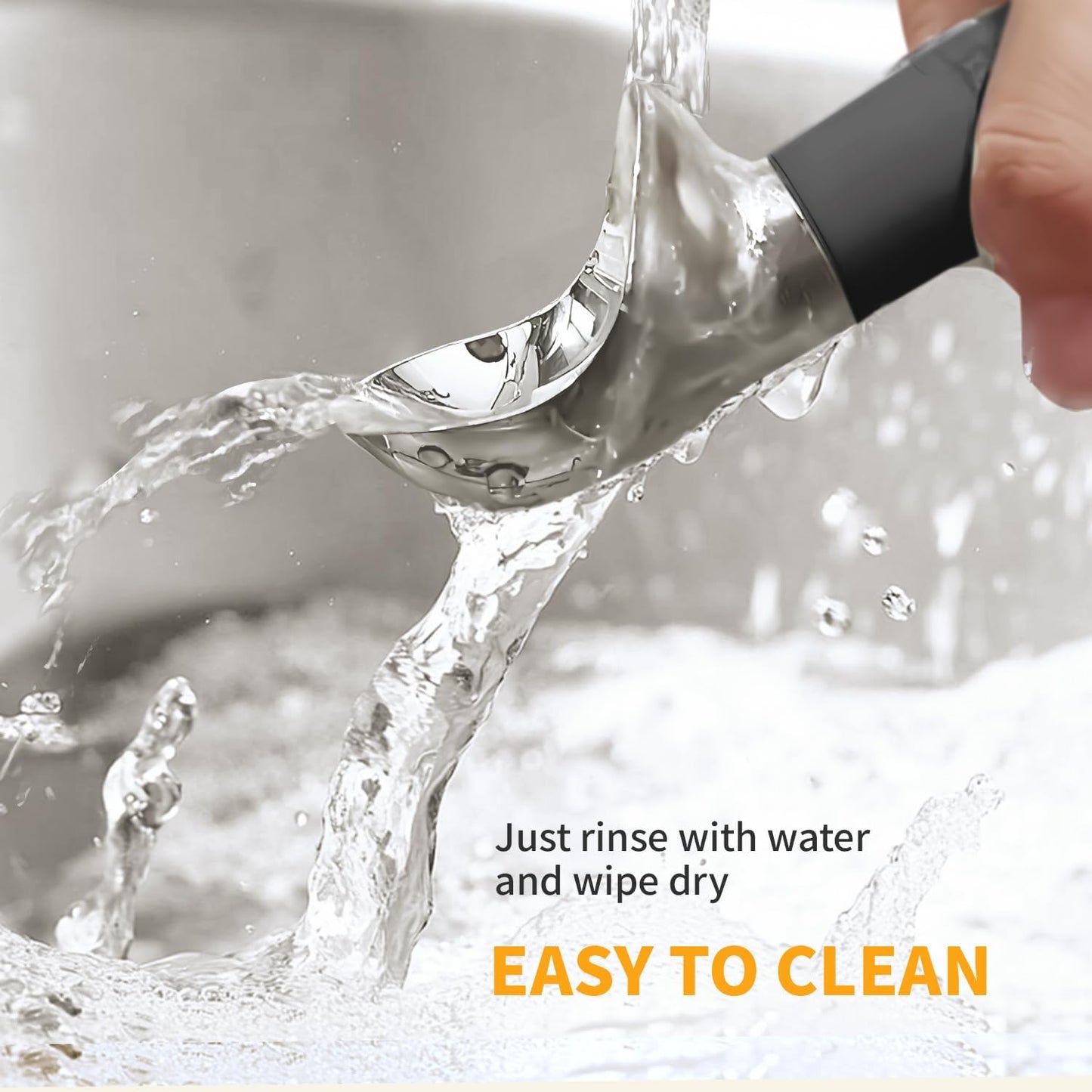 Heated Ice Cream Scoop, Rechargeable Electric Scooper for Hard IceCream, Self Warming Spoon Max to 158℉, Rust-Proof, anti freeze handle, Easy to Clean