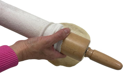100% Cotton Rolling Pin Cover, Non-stick, 15", 2 pack
