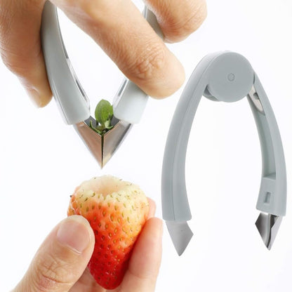 Strawberry Huller for Carrot Pineapples Stem gem Top Stem Remover Potatoes, Stem Remover Tomato Corer Potato Tweezers Carrot Cutter Pineapple Peeler Clip for Fruit and Vegetable