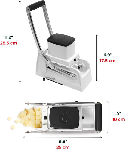 Pro Fry Cutter & Cuber, 3-in-1, Homemade French Fries, Slices and Diced Cubes Potato & Vegetable