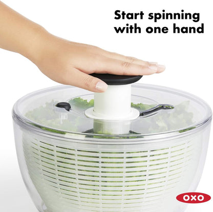 Good Grips Salad Spinner, Large & Cuisinart CTG-00-3MS Set of 3 Fine Mesh Stainless Steel Strainers
