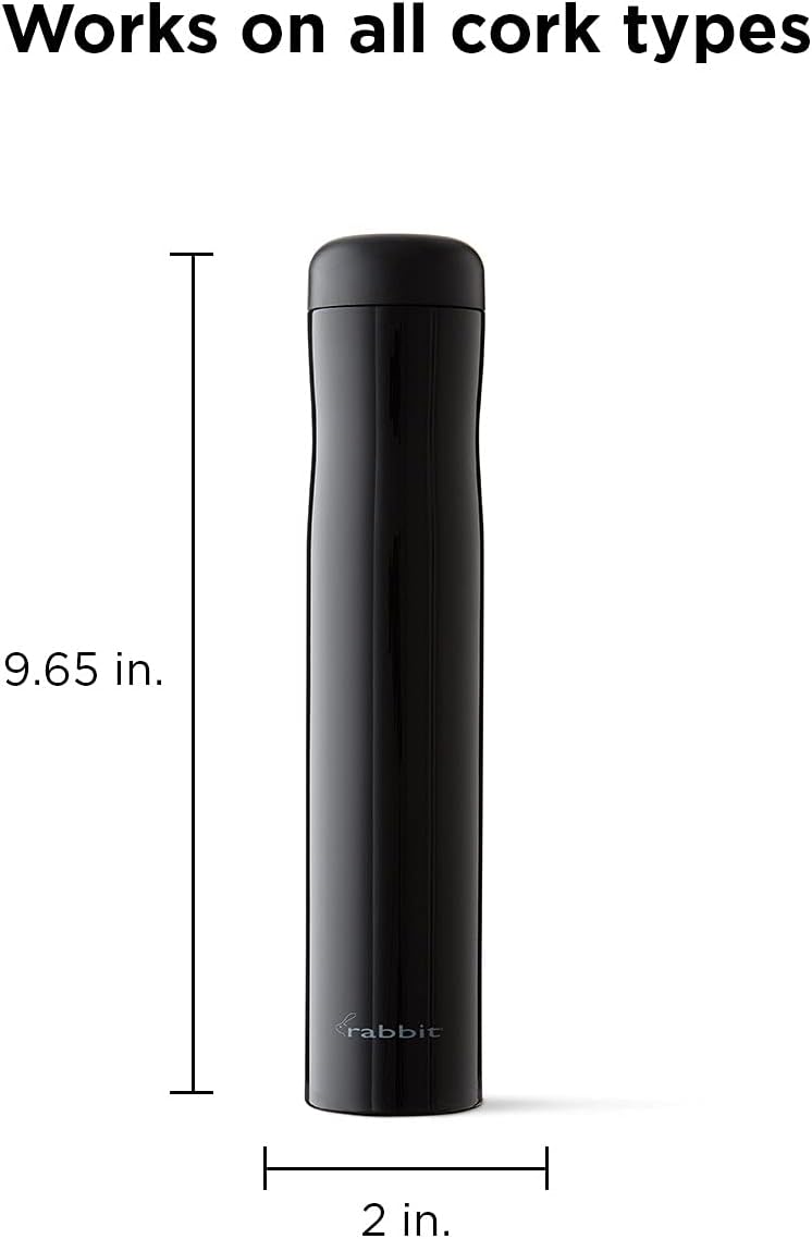 Automatic Electric Corkscrew Wine Bottle Opener (Shiny Black)