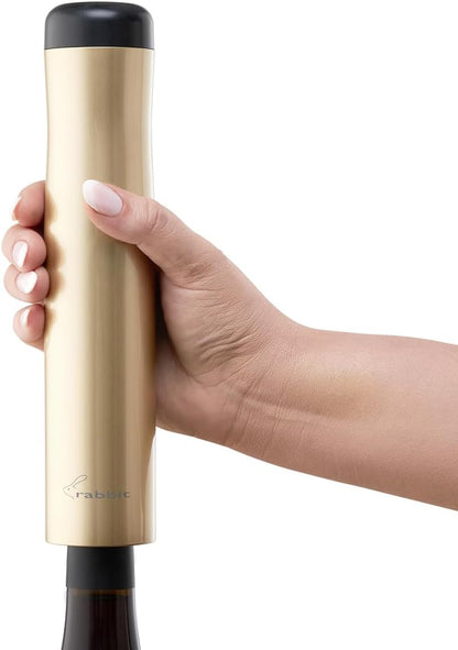 Automatic Electric Corkscrew Wine Bottle Opener (Shiny Black)