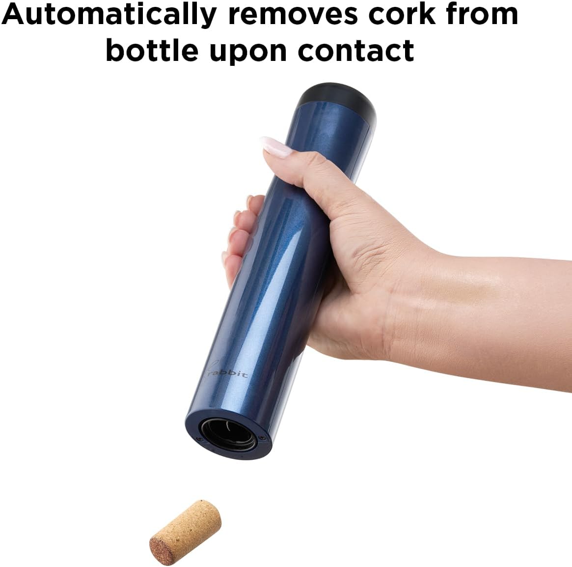 Automatic Electric Corkscrew Wine Bottle Opener (Shiny Black)