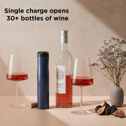 Automatic Electric Corkscrew Wine Bottle Opener (Shiny Black)