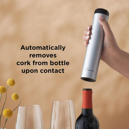 Automatic Electric Corkscrew Wine Bottle Opener (Shiny Black)