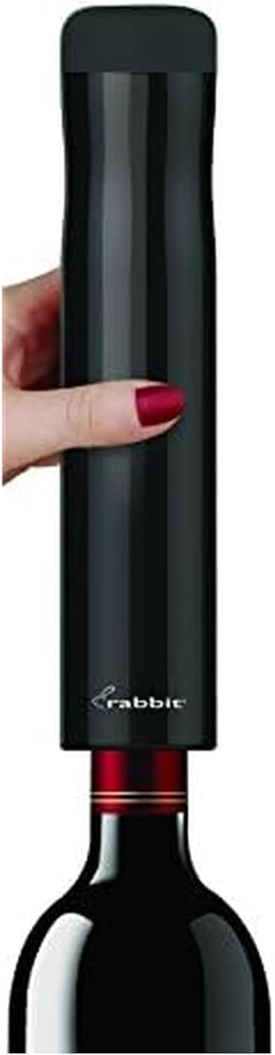 Automatic Electric Corkscrew Wine Bottle Opener (Shiny Black)