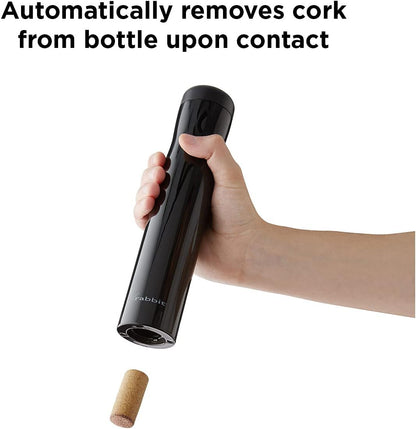 Automatic Electric Corkscrew Wine Bottle Opener (Shiny Black)