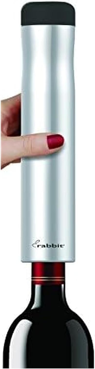 Automatic Electric Corkscrew Wine Bottle Opener (Shiny Black)