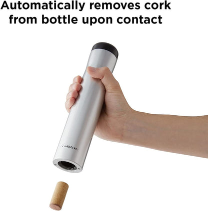 Automatic Electric Corkscrew Wine Bottle Opener (Shiny Black)