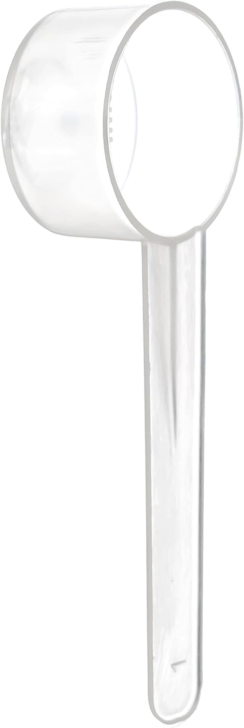 3 Pack Teaspoon Measuring Spoons, 1 Tsp (5 mL) Plastic Creatine Scoops | Clear short-handle 1 tsp scoops for creatine, coffee, spices, grains, powders, baking ingredients, supplements and dry goods.