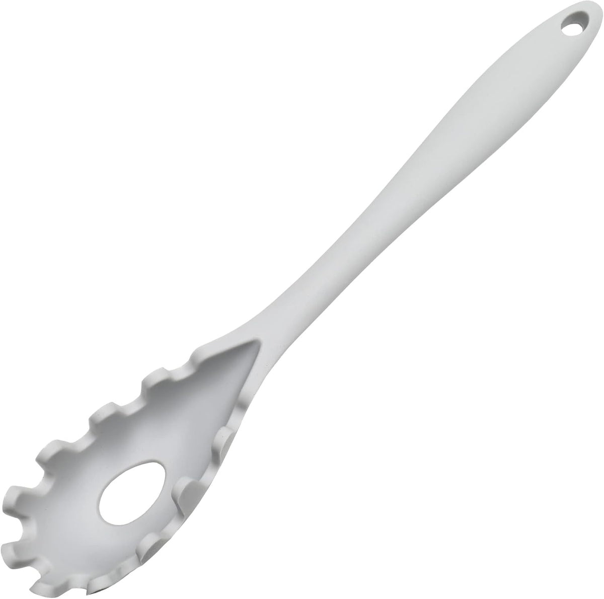 Premium Silicone Spaghetti/Pasta Fork, 11.5 inch, Gray