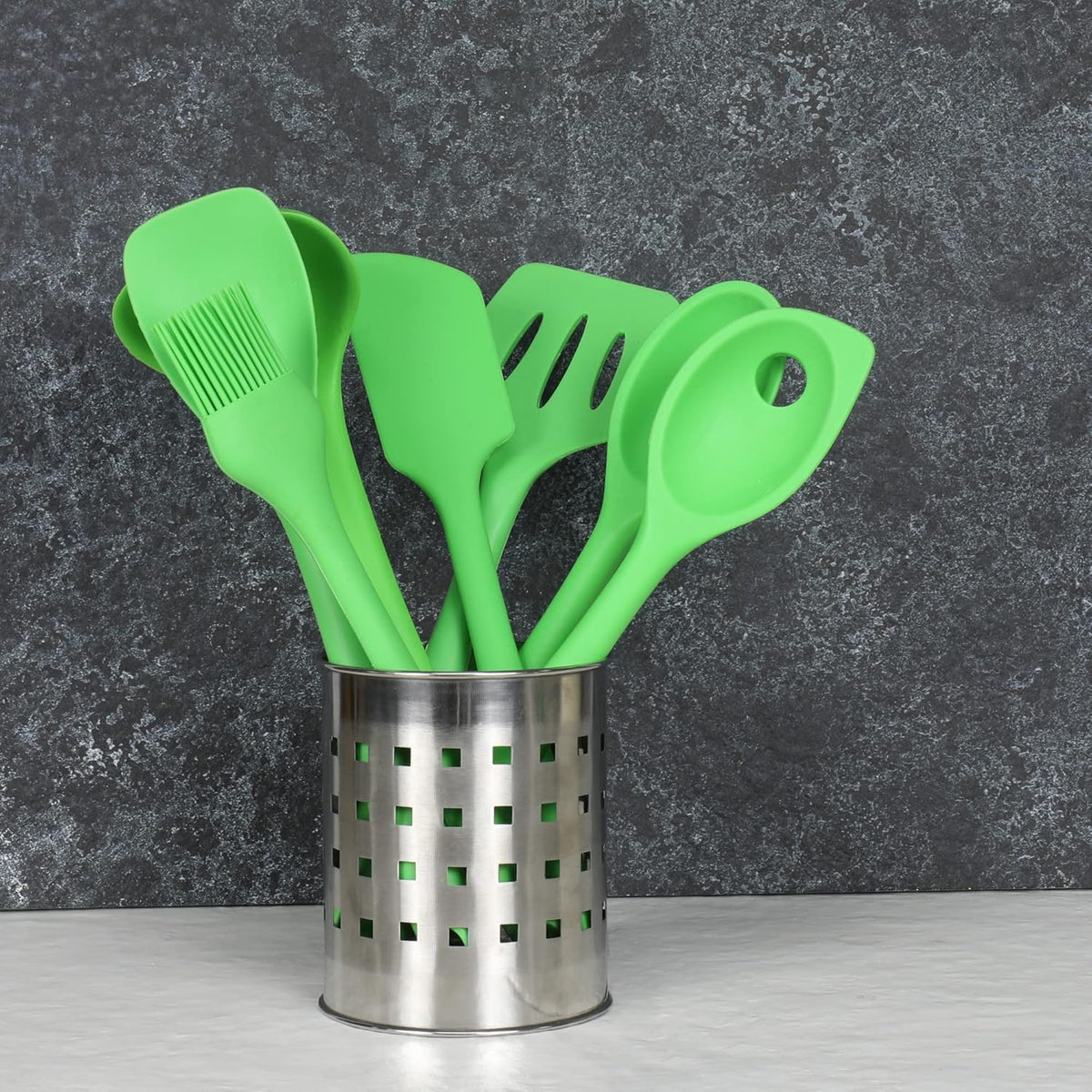 Premium Silicone Spaghetti/Pasta Fork, 11.5 inch, Gray