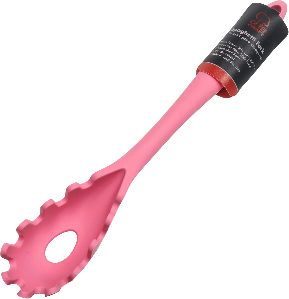 Premium Silicone Spaghetti/Pasta Fork, 11.5 inch, Gray