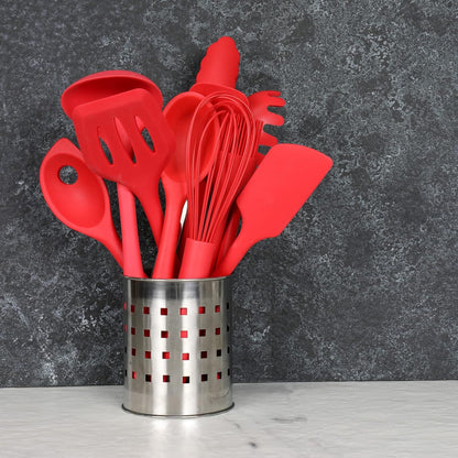 Premium Silicone Spaghetti/Pasta Fork, 11.5 inch, Gray