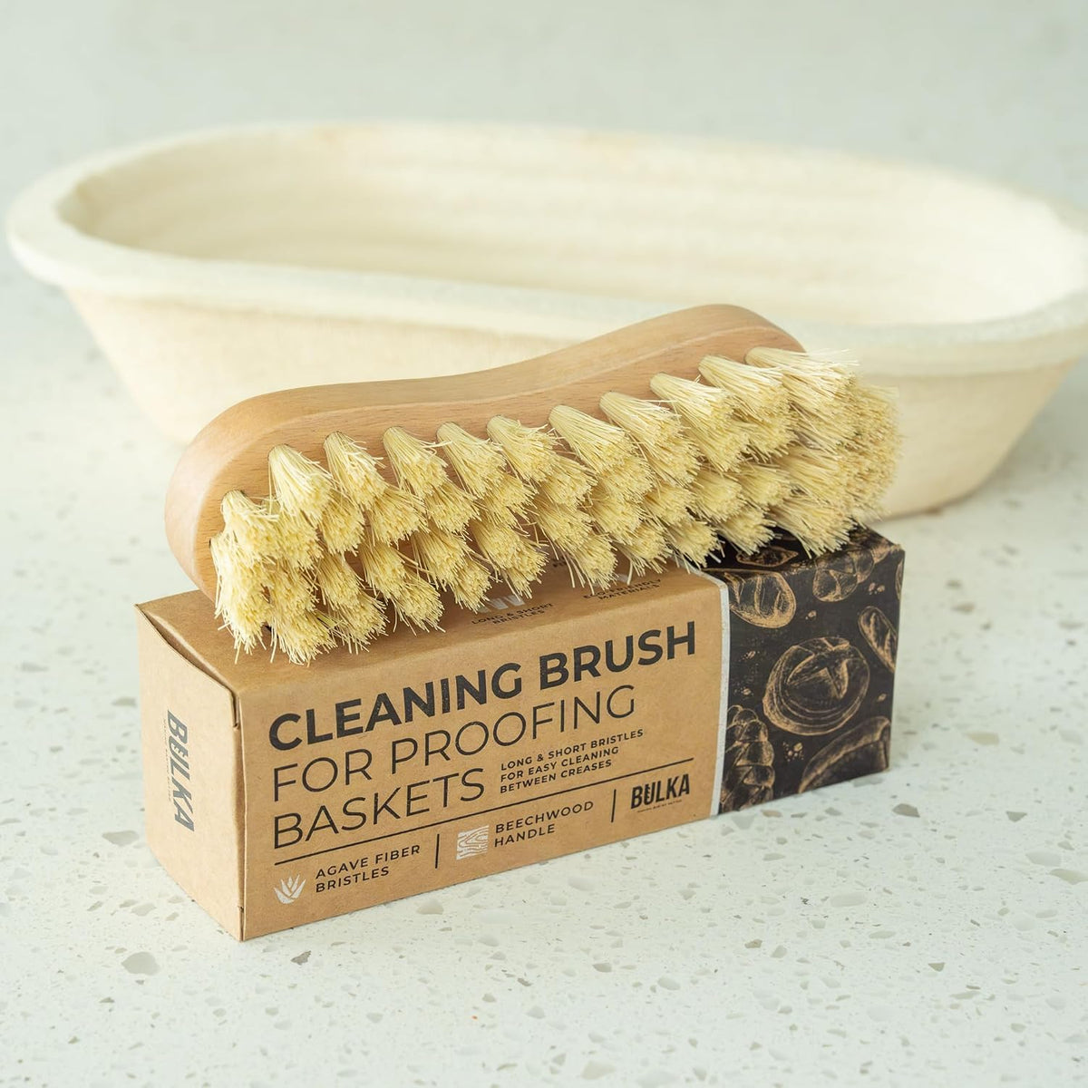 Banneton Natural Cleaning Brush for Wood Pulp Sourdough Baskets