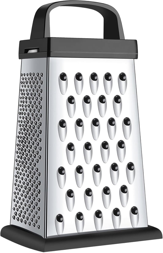 Mini Cheese Grater,4-Sided Box Grater for Cheese, Vegetable & Fruit