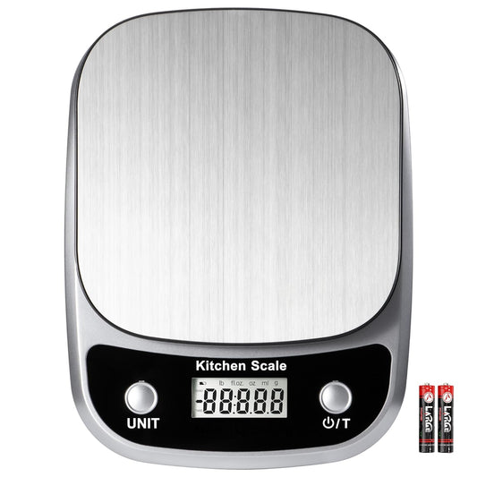 Food Kitchen Scale Digital Weight Grams and Oz 10kg/1g | Professional Digital Kitchen Food Scales for Weight Loss Dieting Baking Cooking,Stainless Steel Weighing Platform,LCD Display