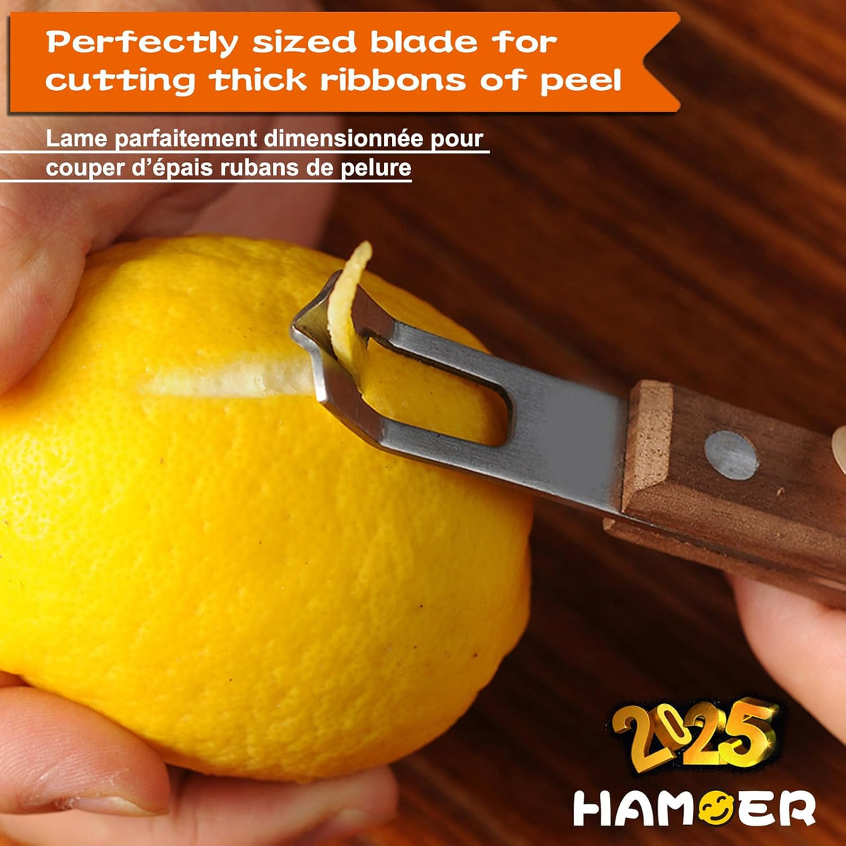 Lemon Zester & Channel Knife 2Tools for Cocktails with a storage box | Stainless steel blade,Home Bars Bartender Gift,Carving Tool for Garnishing,for Cocktails,Citrus Twist Grates Tool