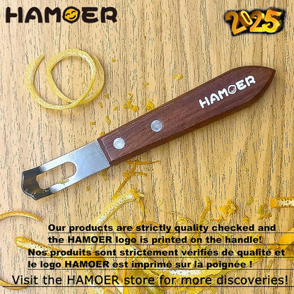 Lemon Zester & Channel Knife 2Tools for Cocktails with a storage box | Stainless steel blade,Home Bars Bartender Gift,Carving Tool for Garnishing,for Cocktails,Citrus Twist Grates Tool