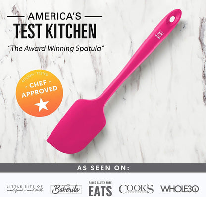 Silicone Spatula Set - 600F Heat Resistant, 3-Pc Black
