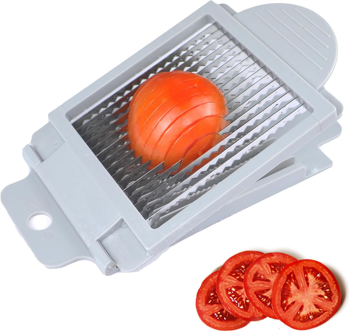 Tomato Slicer Tool Slicer Vegetable Cutter Slicer Vegetable Cutter Home Use | Stainless Steel Fruit Slicer Dedicated,Tomato Slicing Tool Portable,Easy Work for Hamburger Salad Tomato Cutter