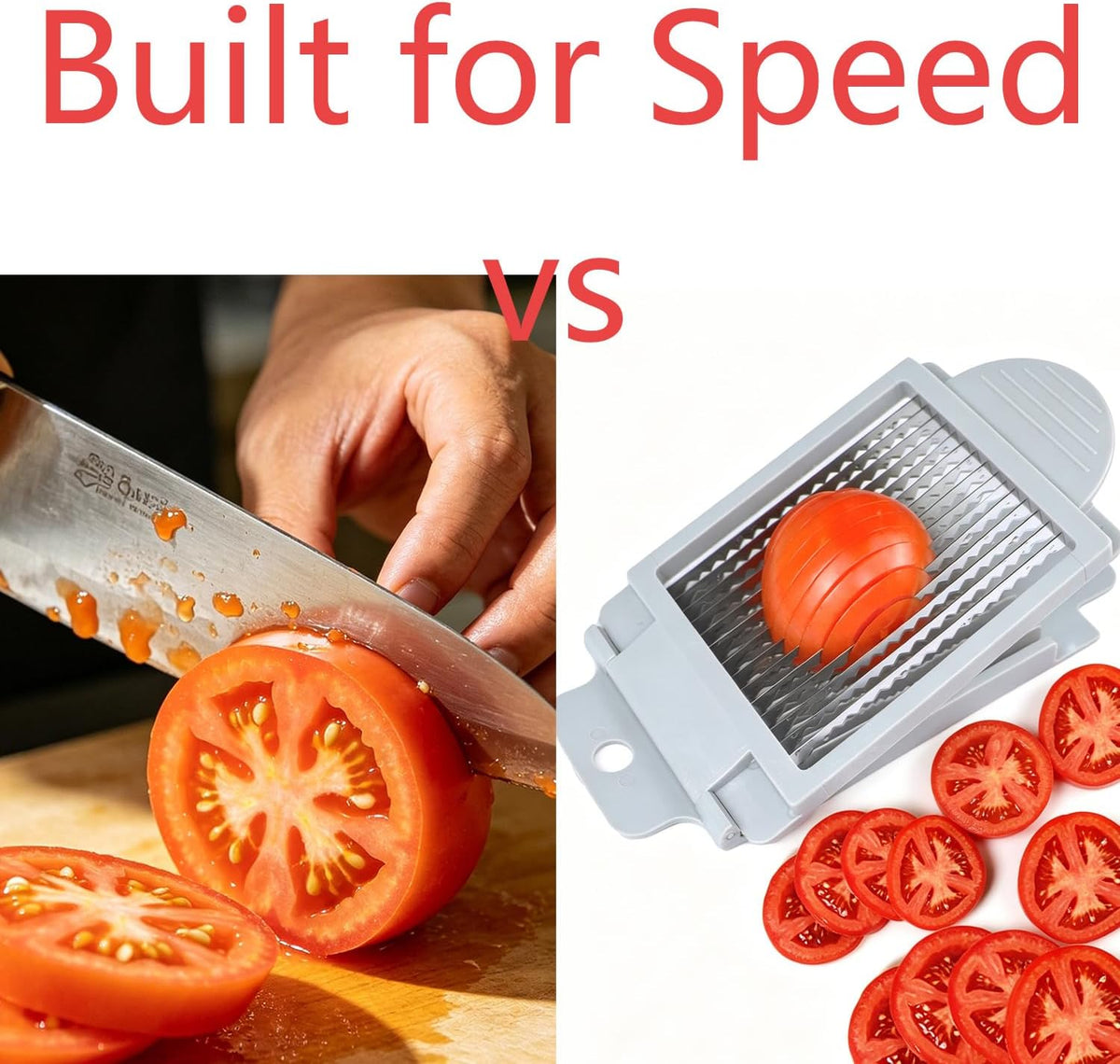 Tomato Slicer Tool Slicer Vegetable Cutter Slicer Vegetable Cutter Home Use | Stainless Steel Fruit Slicer Dedicated,Tomato Slicing Tool Portable,Easy Work for Hamburger Salad Tomato Cutter