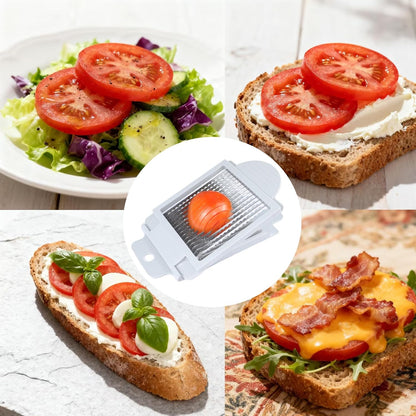 Tomato Slicer Tool Slicer Vegetable Cutter Slicer Vegetable Cutter Home Use | Stainless Steel Fruit Slicer Dedicated,Tomato Slicing Tool Portable,Easy Work for Hamburger Salad Tomato Cutter